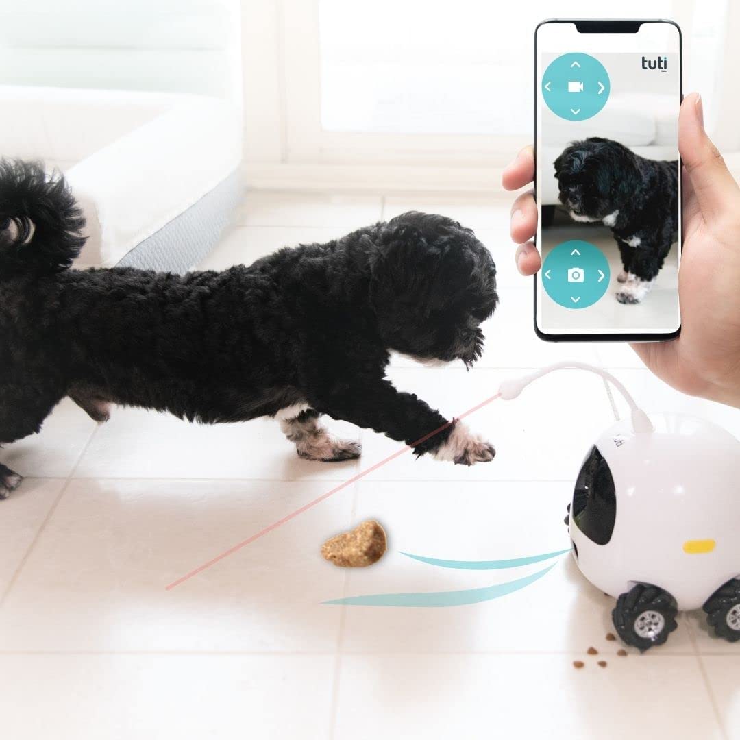 با قابلیت حرکت در مناطق مختلف، از اتصال Wi-Fi برای تعقیب حیوان خانگی خود در اطراف، ضبط حرکات و بازی با آن از طریق پخش زنده استفاده کنید.