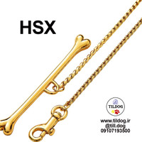 بند زنجیر سگ از فولاد ضد زنگ جامد ساخته شده است که با طلای واقعی 18 عیار ضخیم آبکاری شده است