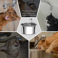 مجهز به فیلتر کربن فعال و اسفنج پیش فیلتر، آبخوری خودکار گربه و سگ می تواند آب آشامیدنی خالص را برای حیوان خانگی شما فراهم کند و سلامت خود را حفظ کند.