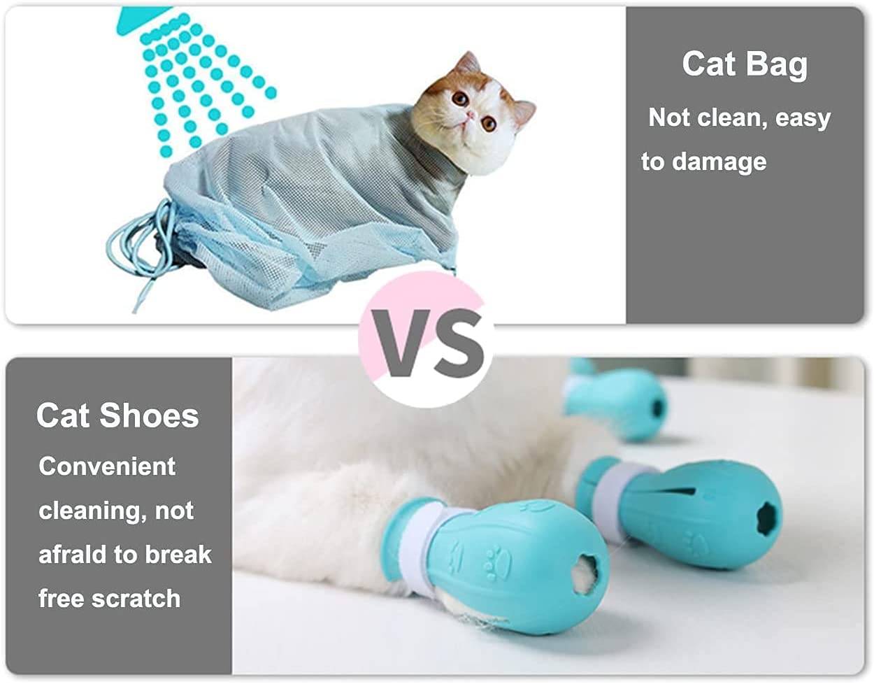  کفش های حمام گربه مناسب برای بیمارستان های حیوانات خانگی، فروشگاه های حیوانات خانگی، خانه های گربه، حمام های خانگی و غیره.