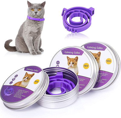 قلاده آرامش بخش گربه برند: DFDTYCA  کد : LC  10 ، ، قلاده های آرام ضد اضطراب فرمون بچه گربه،ضد آب ، قابل تنظیم تا 15 اینچ ،مناسب برای گربه های کوچک متوسط ​​بزرگ