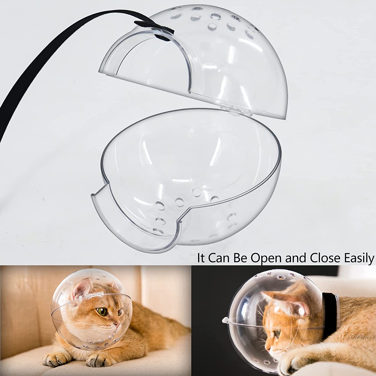 این ماسک صورت نظافت حیوانات خانگی به شکل گرد با قلاب و حلقه برای استفاده آسان و راحت طراحی شده است