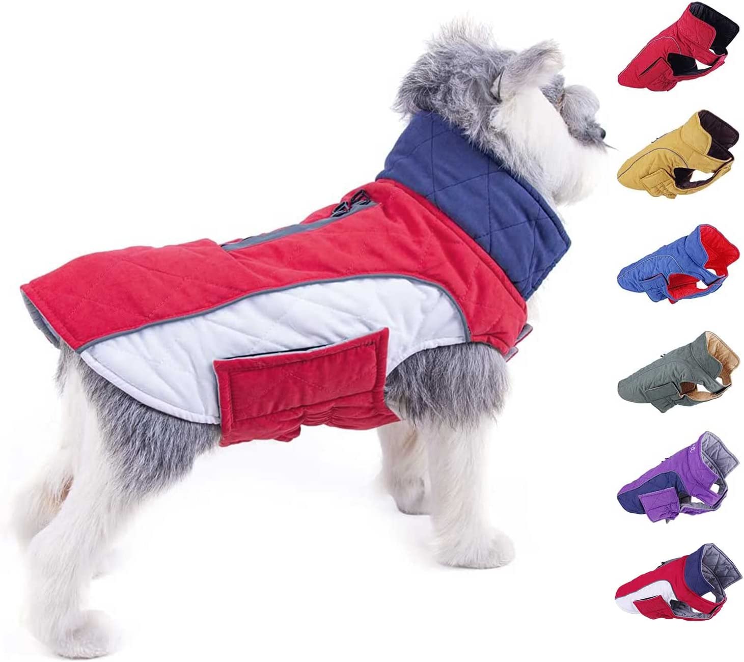 کت ضد آب و باد سگ  برند Thinkpet کد  PS 502 ، مناسب در هوای سرد