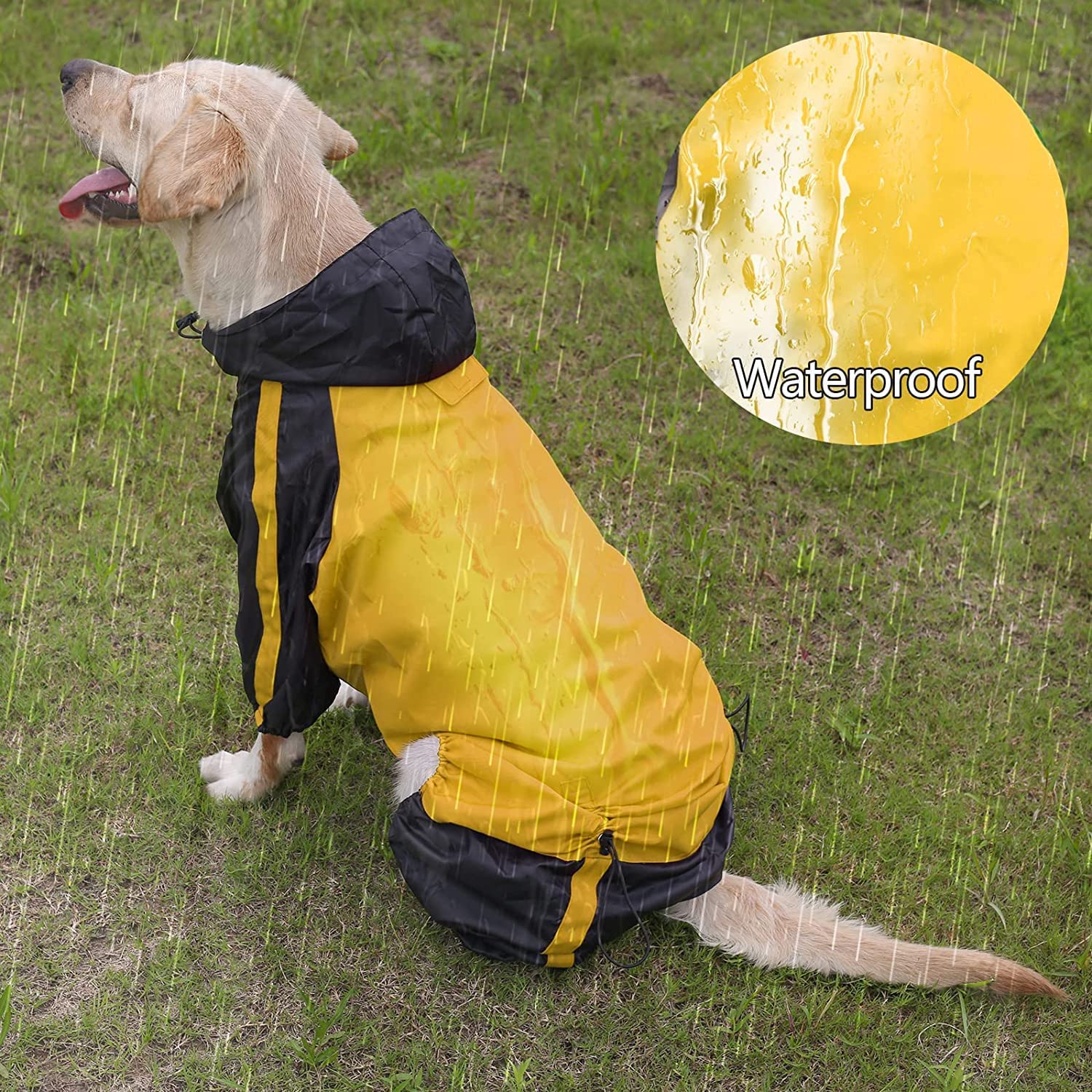 کاپشن پانچو بارانی ضد آب با کلاه سگ برند: Dongchen کد : PS 528