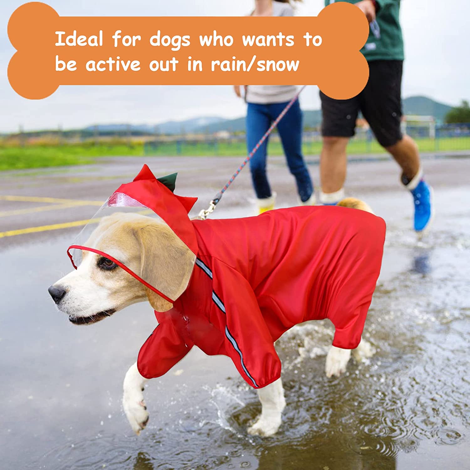  هنگامی که در روزهای بارانی استفاده می شود، دید حیوانات خانگی را مسدود نمی کند.