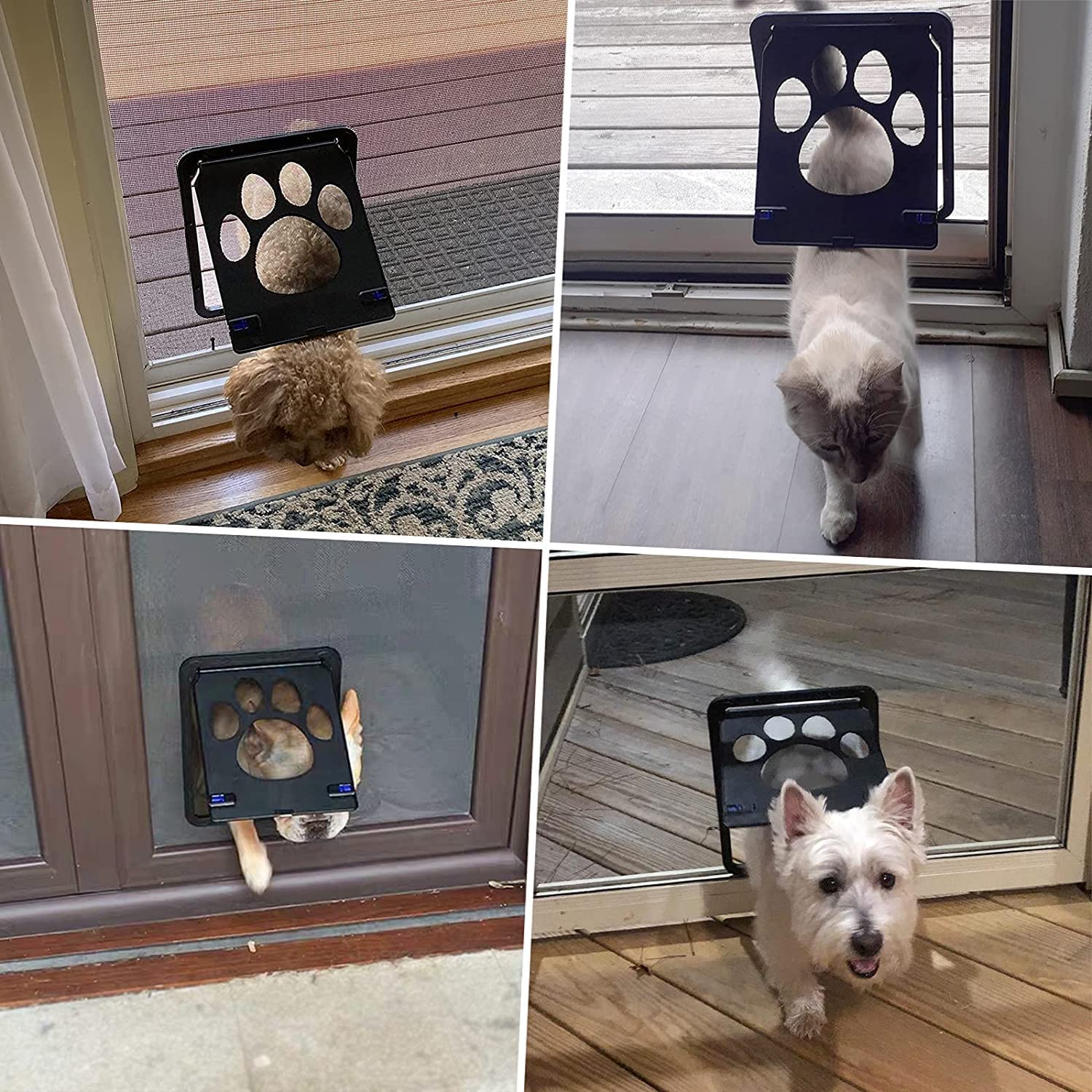 آیتم ما برای تمام درب های صفحه مناسب است و به حیوانات خانگی شما اجازه می دهد آزادانه وارد و خارج شوند.