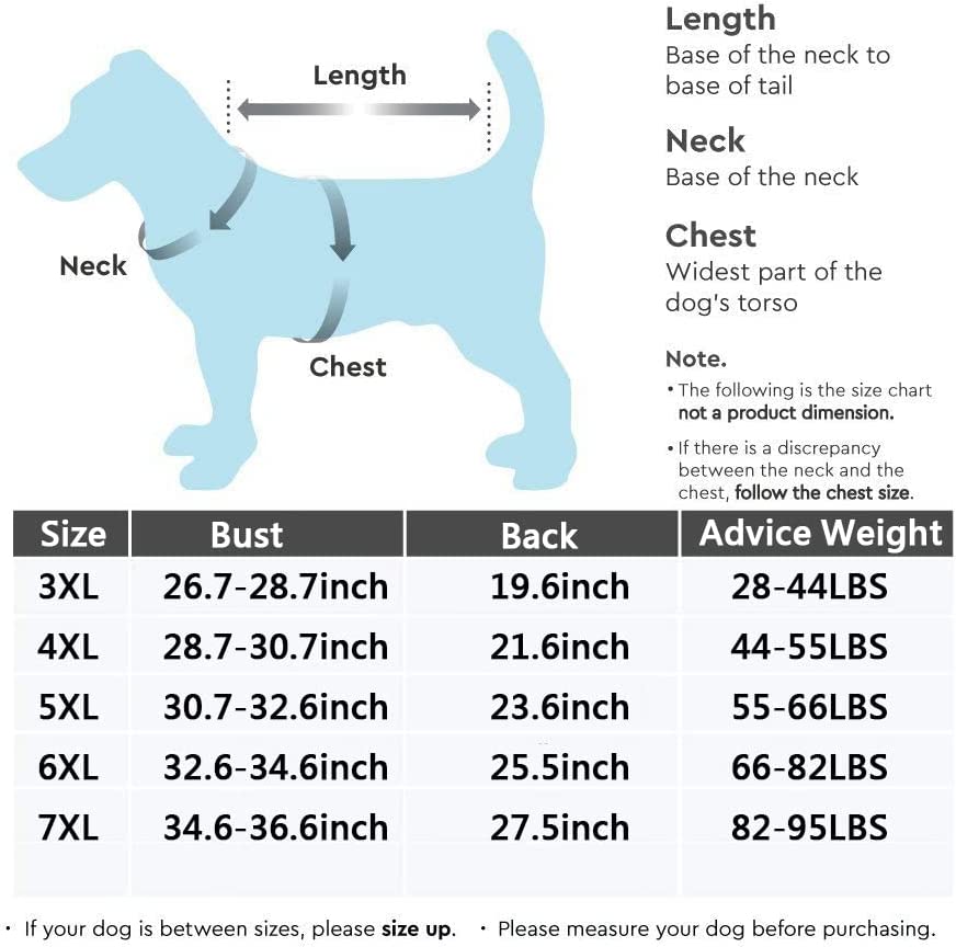  ضخیم ترین قسمت سینه را اندازه بگیرید، 0.8-1.2 اینچ اضافه کنید بهتر است. (معمولا پشت دو پا)