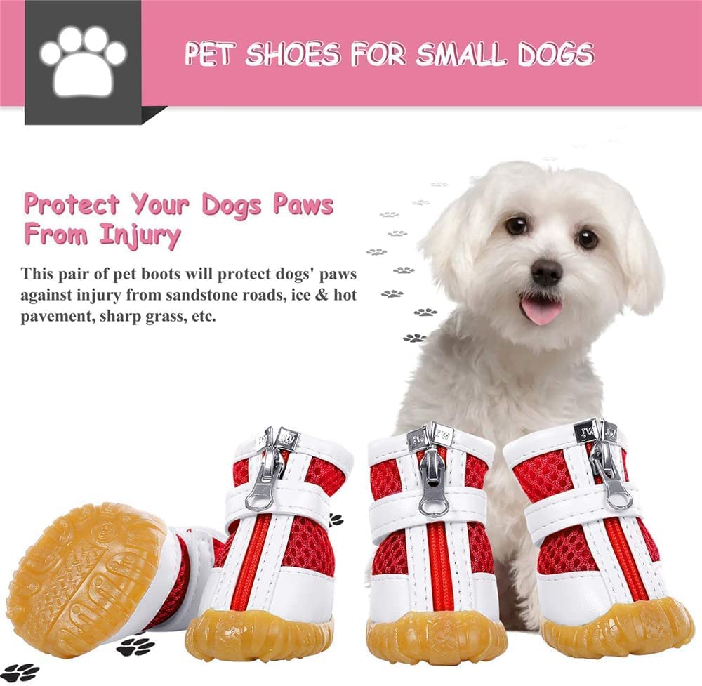  می توان آن را با توجه به قوزک پا تنظیم کرد تا سگ را با سفتی و راحتی سفارشی ارائه دهد. علاوه بر این، کفش های توله سگ شیک با زیپ بسته می شوند که پوشیدن و درآوردن راحت و آسان است.