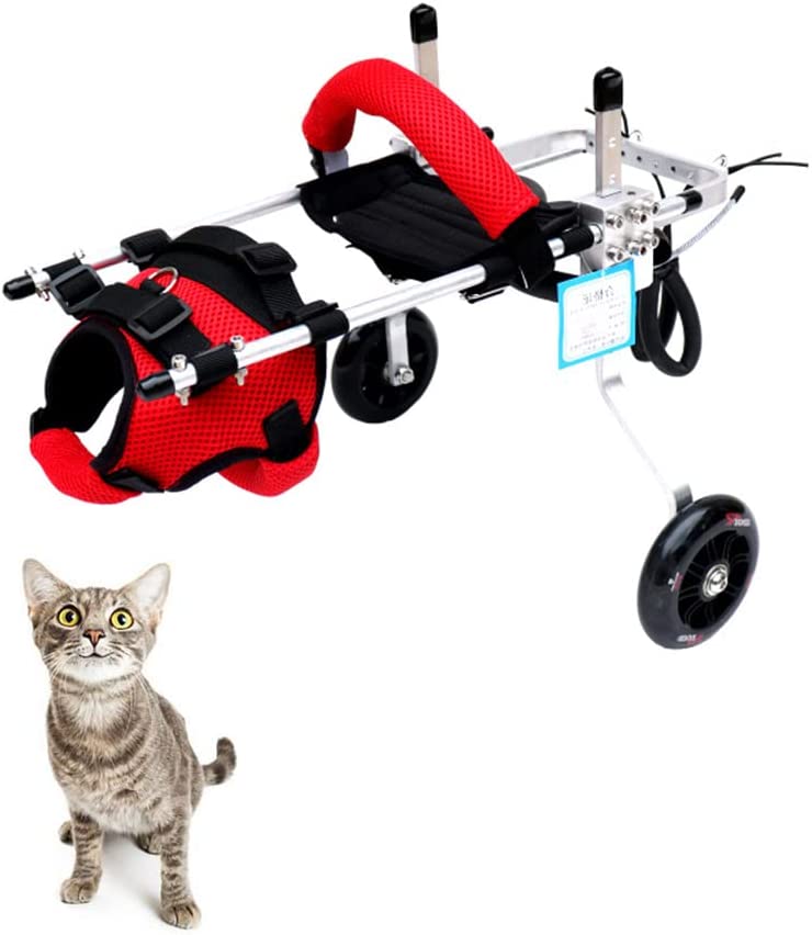 ویلچر سبک وزن 2 چرخ برای حیوانات خانگی ( ویلچر گربه ) برند : QingYi کد : W 300