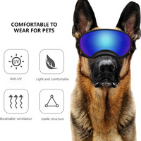  پد فریم نرم در اطراف عینک آفتابی برای راحتی و سازگاری با پوست. ساختار داخلی جادار به چشم سگ شما فشار نمی آورد