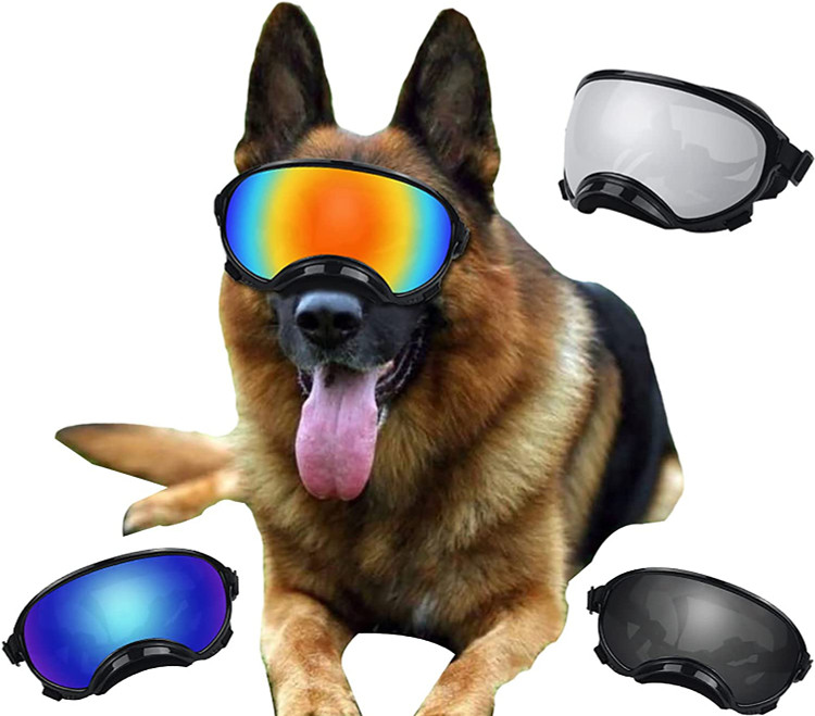 عینک آفتابی سگ ، محافظ در برابر اشعه ماوراء بنفش ، عینک ضد باد ، ضد مه برند : HGKL کد : M 420