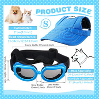 کلاه بیسبال سگ با لبه ای در جلو طراحی شده است که می تواند دور پیشانی سگ شما بپیچد