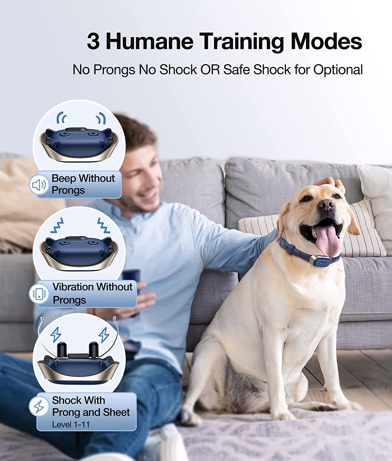  قلاده الکترونیکی سگ با محافظ کاملاً مهر و موم شده طراحی شده است