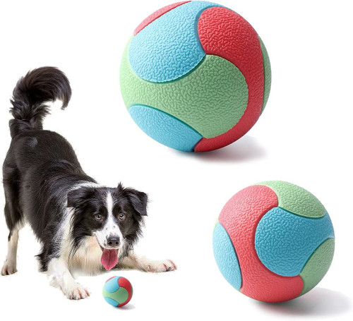 اسباب بازی 2 بسته توپ لاستیکی سگ، توپ آموزش و جویدن سگ برند: Naroume کد : AB 730