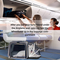 فضای قابل افزایش به حیوان خانگی شما اجازه می دهد در حین ماشین سواری و زیر صندلی هواپیما دراز بکشد و استراحت کند.