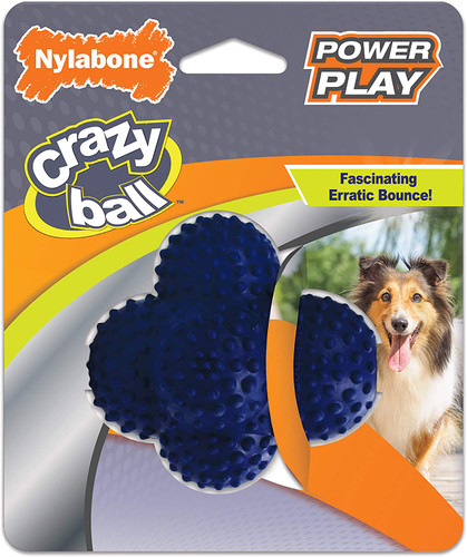 اسباب بازی توپ سگ با پرش نامنظم ( مخصوص نظافت دندانهای سگ )  برند : Nylabone کد : AB 770