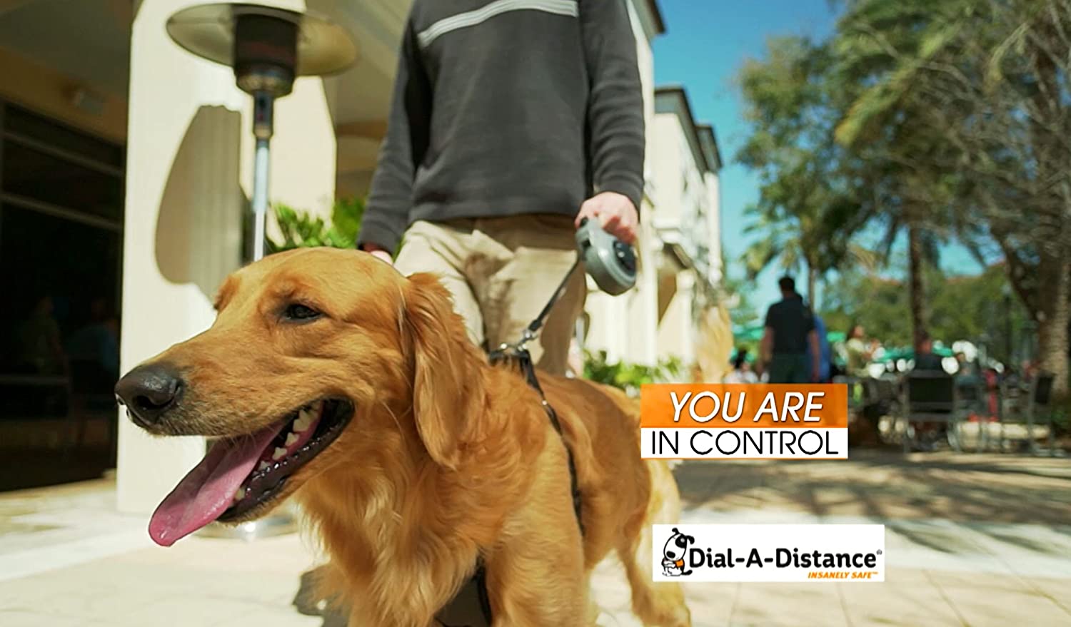  در یک پیاده رو شلوغ؟ شاید حداکثر 2 فوت را امتحان کنید. در مسیر بازتر؟ 7 یا 8 فوت را امتحان کنید. در یک پارک باز؟ اجازه دهید سگ شما از برد کامل 15 فوتی لذت ببرد