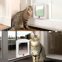 درب حیوان خانگی، قفل 4 طرفه فلپ کلاسیک گربه برند : SYOSI  کد : DG 930