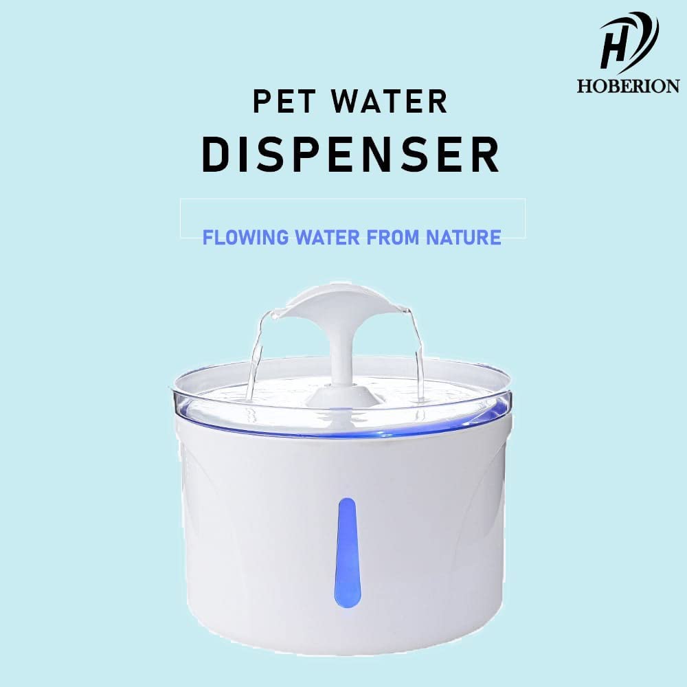 آبخوری خودکار 2.5 لیتری برای حیوانات خانگی با 3 فیلتر اضافه ، 3 حالت جریان آب برند: HOBERION   کد F 126