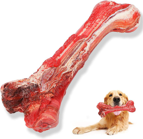 استخوان لاستیکی سگ ، اسباب بازی سگ غیرقابل تخریب بزرگ برند: SANLOWR  کد : AB 810