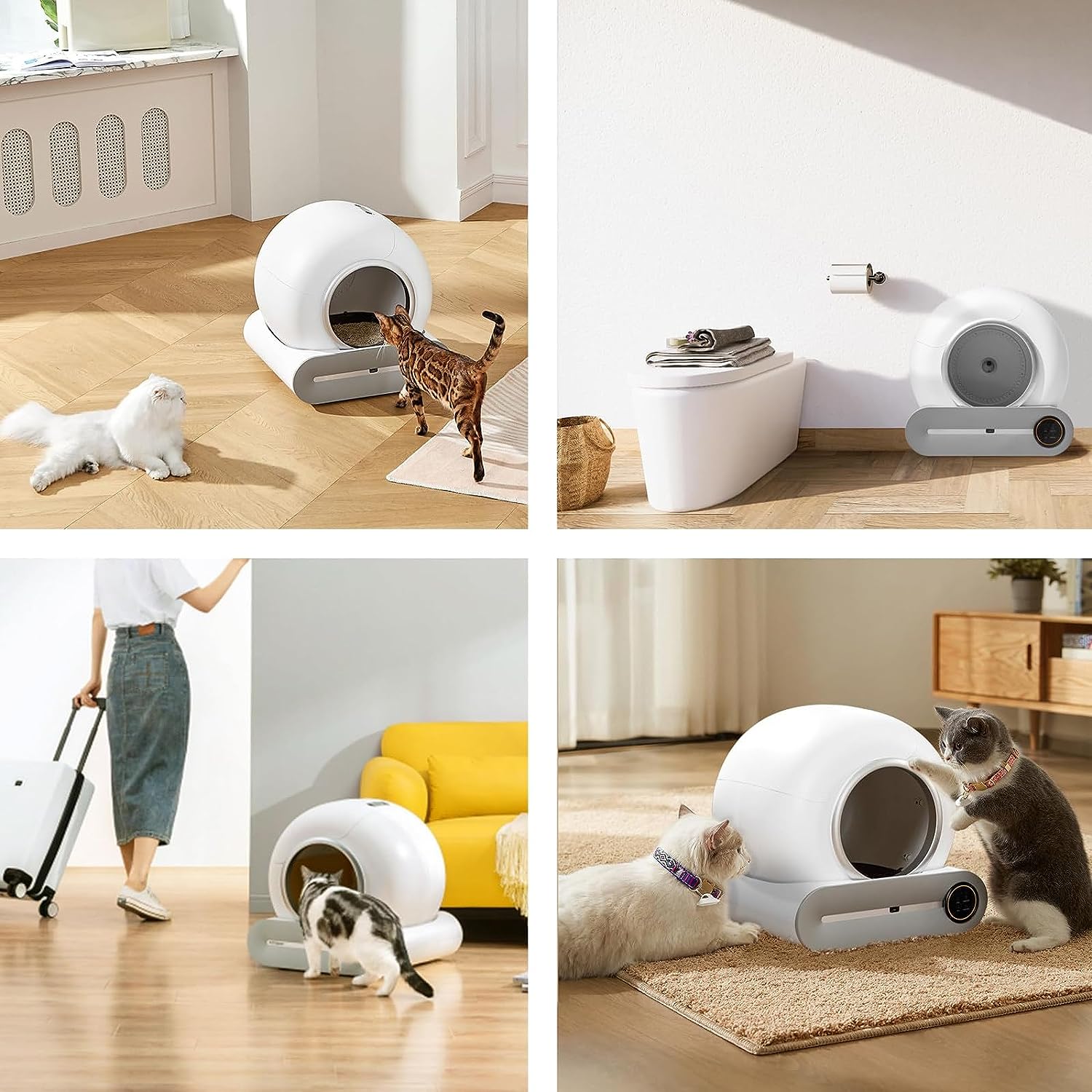 توالت خود تمیز شونده خودکار گربه APP کنترل هوشمند  برند :  CHHMAELOVE مدل X2100