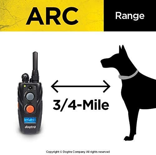 قلاده الکترونیکی آموزش سگ از راه دور ارگونومیک 3/4 مایلی باریک Dogtra ARC با کنترل دقیق 127 سطحی از طریق صفحه نمایش LCD برند: Dogtra  کد :  G 170