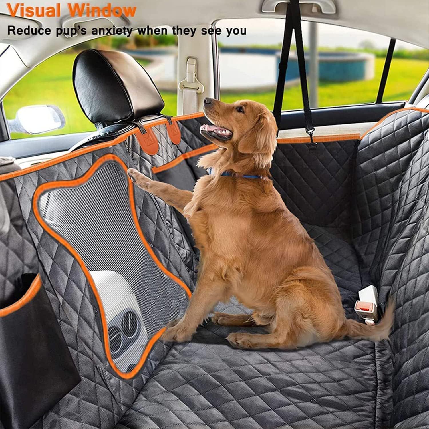 روکش صندلی ماشین سگ، روکش ضد آب و ضد خش برای صندلی عقب ماشین برند : Beauenty  کد :  SM  620