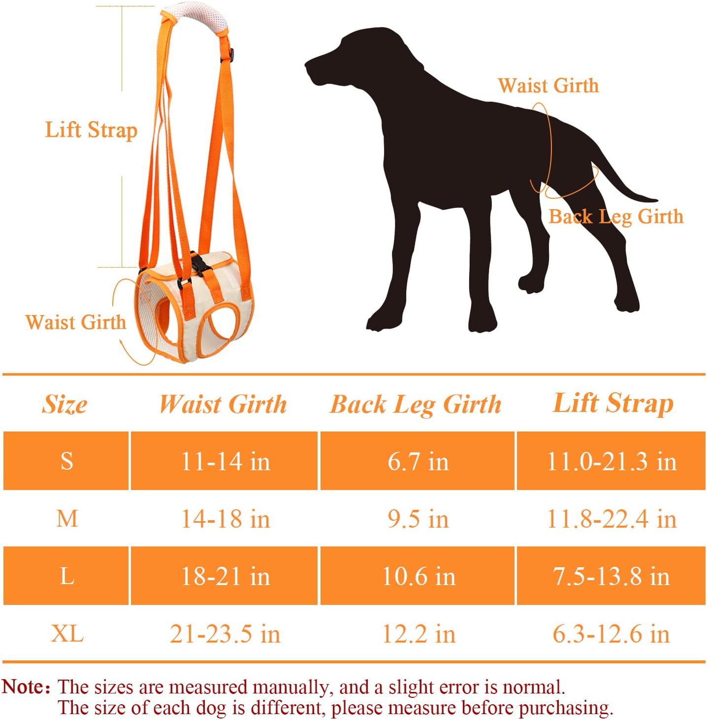 بند/ لیش نگهدارنده پاهای عقب سگ فلج ، مخصوص سگهای بیمار ، مسن و پیر برند: QIYADIN کد : AB 605