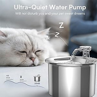 فواره آب گربه، 2 لیتری هوشمند فوق العاده بی صدا با گردش اتوماتیک تصفیه آب برند : Sorandy  کد : F: 142