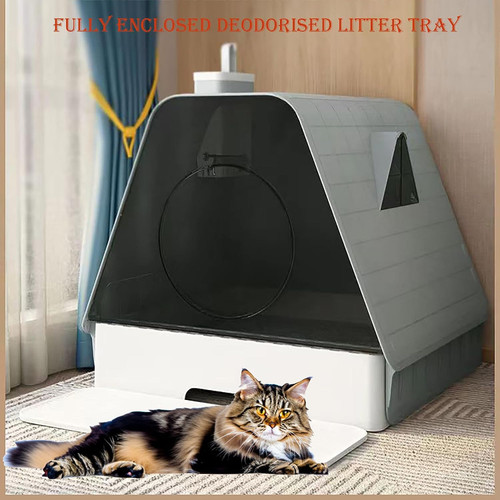 جعبه بستر بزرگ گربه ، با دستگاه تصفیه بو برند:  Generic کد : X 1500