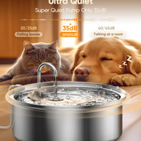 آبخوری خودکار گربه ، آبنمای استیل 7 لیتری ، با فیلتر سه گانه و پمپ ایمن هوشمند برند: oneisall کد : F 143