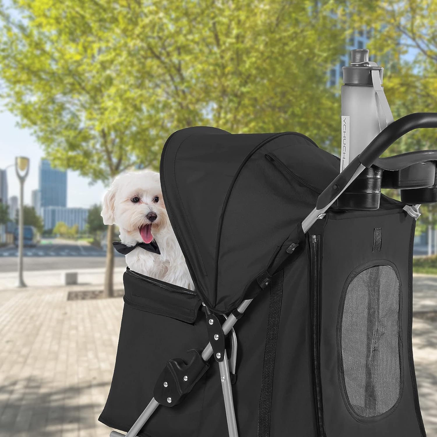 کالسکه سگ خانگی تاشو ، با چرخ های چرخشی 360 درجه برند : NeoStyle  کد : KL 940