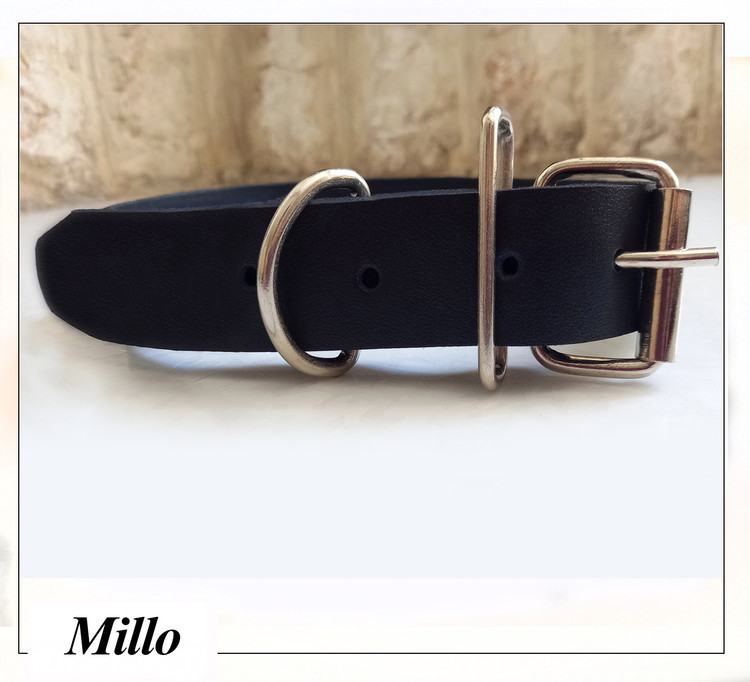 تهیه شده از چرم طبیعی و یراق فولادی در دو رنگ مشکی و قهوه ای