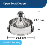 دارای سیم برق به طول 1/7cm است