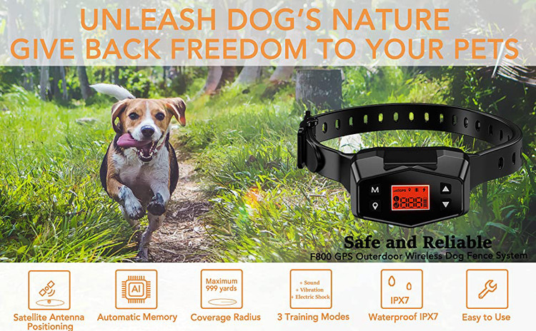 قلاده بی سیم بطور خودکار از طریق سیگنال هاب رادیویی ماهواره ای دقیق GPS با حداقل شعاع قابل تنظیم از 33 متر تایک کیلومتر ایجاد و نظارت می شود