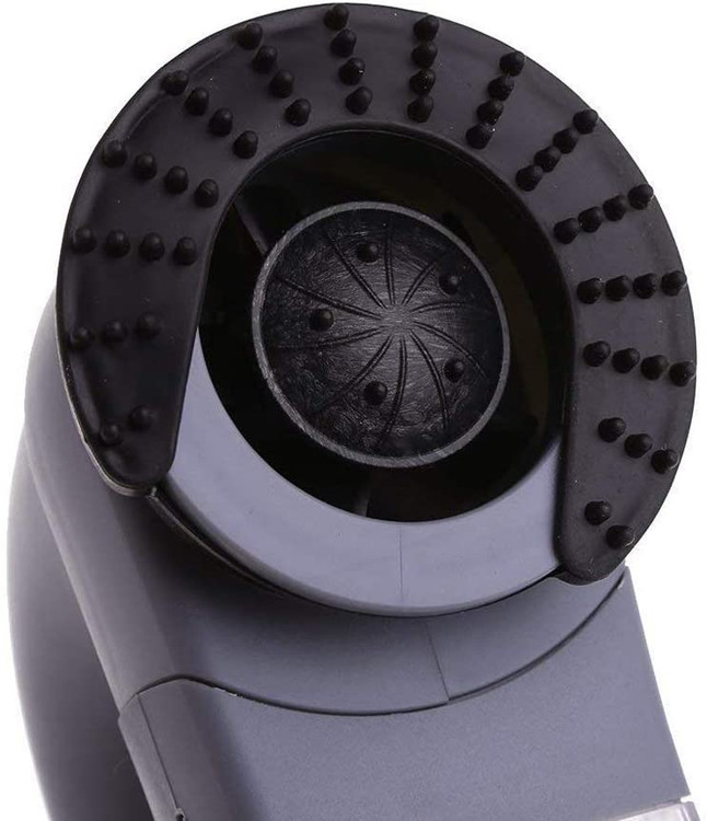 سر لاستیکی نرم دستگاه همچنین می تواند حیوانات خانگی را ماساژ دهد.