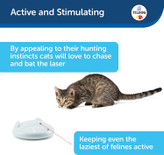 به لطف حالت خاموش شدن خودکار که باعث خاموش شدن اسباببازی پس از 10 دقیقه بازی میشود، طول عمر باتری را افزایش میدهد و به والدین حیوانات خانگی اجازه میدهد تا در روزهای طولانی به کار خود بپردازند،حیوان خانگی شما نیز درگیر و سرگرم شده و خسته نمیشود.