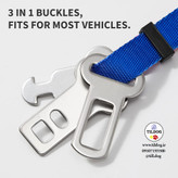 دارای سه نوع سر سگک است که با اکثر انواع کمربند ایمنی خودرو سازگار است