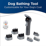 سه نازل اسپری قابل تنظیم زیر بدن قرار می گیرند و به سمت محل کثیفی می آیند تا آب و شامپو بتوانند  کل بدن را تمیز کنند،