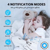 صدای زنگ : موسیقی به گوش شما ، بلندگوی استریو صدایی غنی و واضح ارائه می دهد. 20 ملودی و 4+1 سطح صدا از 0db تا 100db. آخرین ملودی و سطح صدا را پس از قطع برق ذخیره می کند.