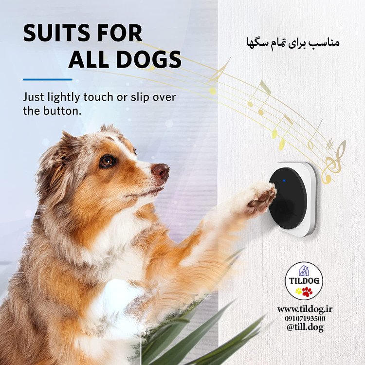 برای همه سگها کار میکند: ناحیه لمسی بزرگ و حساس برای سگها با هر اندازهای آسان است، چه شما یک توله سگ کوچک یا بزرگ داشته باشید.