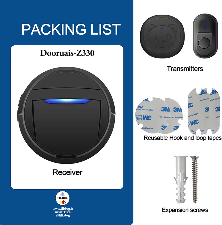 این زنگ درب سگ مشکل فشار دادن سگ کوچک را حل می کند، نیازی به فشار دادن نیست، فقط دکمه را به آرامی لمس کرده یا بلغزانید تا فعال شود