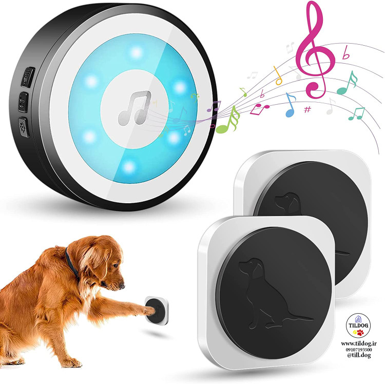 زنگ درب سگ زنگ هوشمند AOJESS کد Z320 برای آموزش سگ جهت رفتن به بیرون از دربهای کشویی است