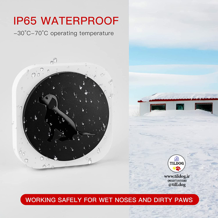 درجه IP65 ضدآب ، 20 ملودی زنگ چندصدایی ، دکمه فشاری و فوق العاده سبک است.