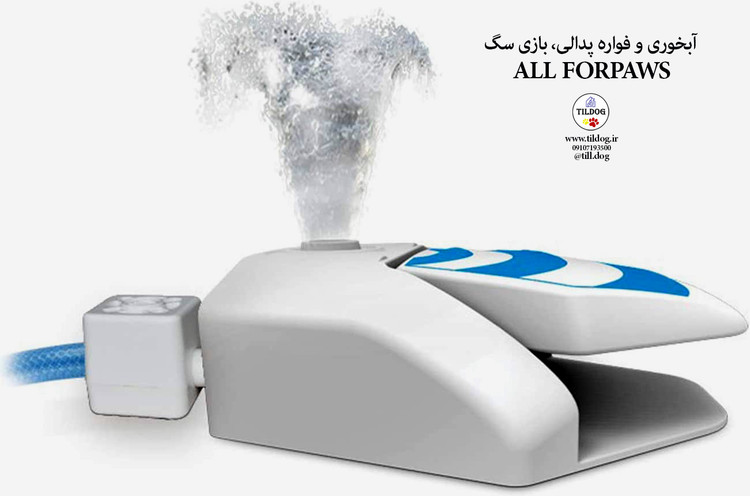 آبخوری و فواره پدالی، بازی سگ برند : ALL FORPAWS کد : AF640 مناسب انواع سگ