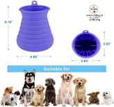 این پنجه پاک کن سگ ساخته شده از سیلیکون با کیفیت بالا که هیچ ناراحتی برای سگ شما ایجاد نمی کند