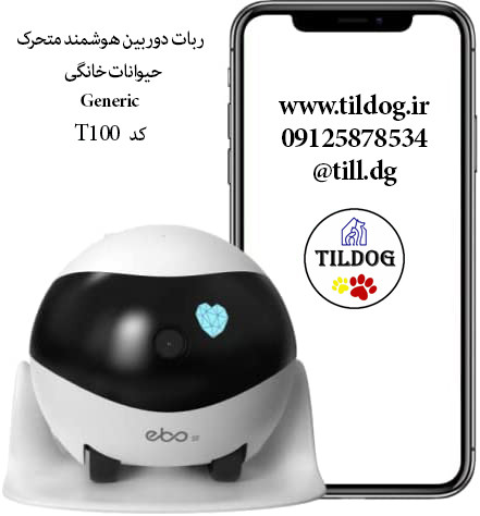 ربات دوربین هوشمند متحرک حیوان خانگی Generic کد T100 یک دستگاه کنترل از راه دور دو طرفه خودکار صوتی بی سیم ، با دید در شب می باشد.