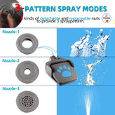 چشمه پله ای از پلاستیک محکم ساخته شده است که برای جلوگیری از ریختن تصادفی بلوک سربی تعبیه شده است. این آبنما مخصوص سگ ها، دردسر شستن کاسه نوشیدنی سگ را در هر روز زمانی که در سفر کاری، مسافرت هستید، از بین می برد!