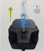 با 3 نازل قابل تعویض برای،  اسپریهای آبنمای مختلف قابل تنظیم فشار آب،  اتصال آسان به شیلنگهای باغچه،  استاندارد سازگار با کنتورهای ½ اینچی است.