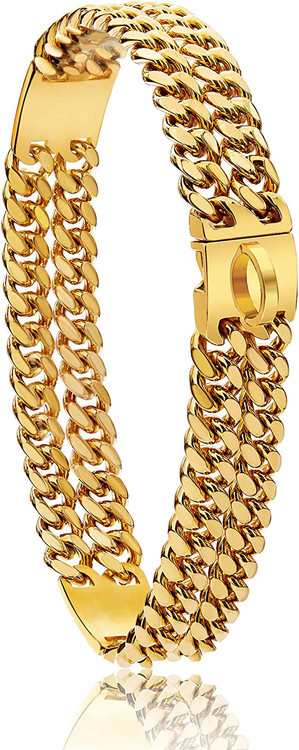 استیل ضد زنگ با قفل زیرکونیایی منحصر بفرد و جذاب و روکش طلای 18 عیار